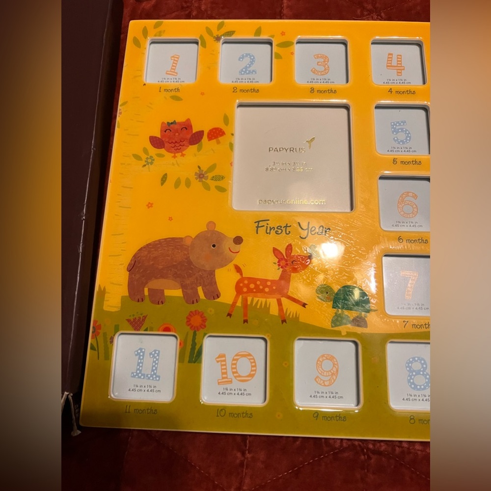 Baby’s first year photo frame